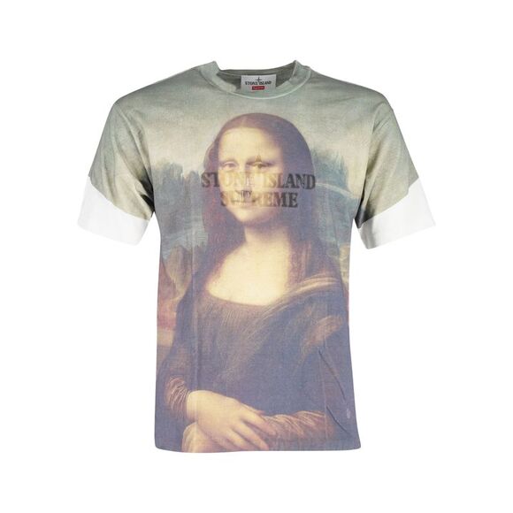 Supreme xStone Island S/S Mona Lisa Top in Multicolor Cotton